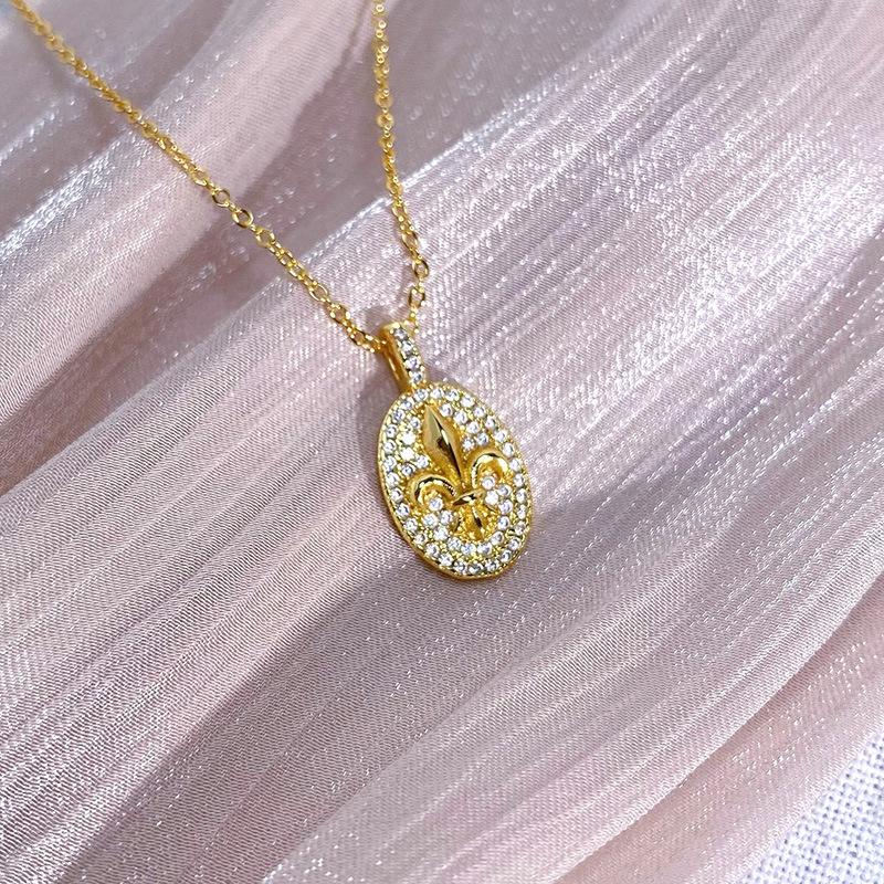 Весна и Лето Французское Ретро Ожерелье Ирис Женские Высокое Чувство Легкая Роскошь Цветочные Серьги-Пуссеты Винтажное Цыганское Кольцо