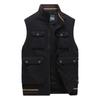 Outdoor Vest, Men's Multiple Pockets, Middle-aged and Young, Loose Oversized Vest, Workwear, Casual Jacket