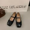 Французские туфли Мэри Джейн на плоской подошве, женские, лето 2025, новая универсальная юбка, балетки на мягкой подошве