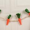 Carrot Decorations Easter Carrot Banner String Vivid Durable Unique Adorable Easter Carrot Ornament For Wall Window Fireplace