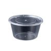 Круглые одноразовые пластиковые миски с крышками