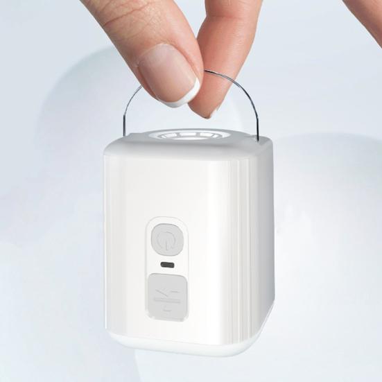 Мини-насос для улицы со светодиодной подсветкой, 6 насадок, портативный, USB-перезаряжаемый