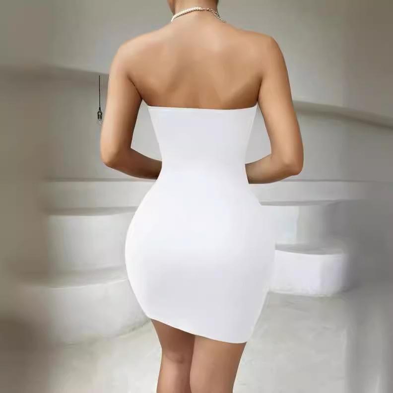 Европейское и американское платье-труба Spice Girls, сексуальная облегающая юбка-карандаш, с открытой спиной, с вырезами, off-the-shoulder, новое