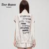 ANY SPOOR Summer Fashion Thin Mid-Length Short Sleeve Coat