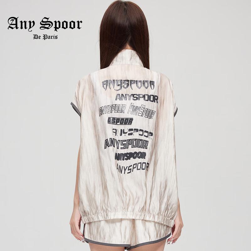 ANY SPOOR Summer Fashion Thin Mid-Length Short Sleeve Coat