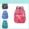 Cute Dinosaur Print Children's Backpack Breathable Lightweight Nylon School Bag