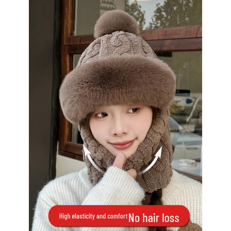 2025 Women's Fleece-Lined Windproof Cycling Hat and Snood Combo