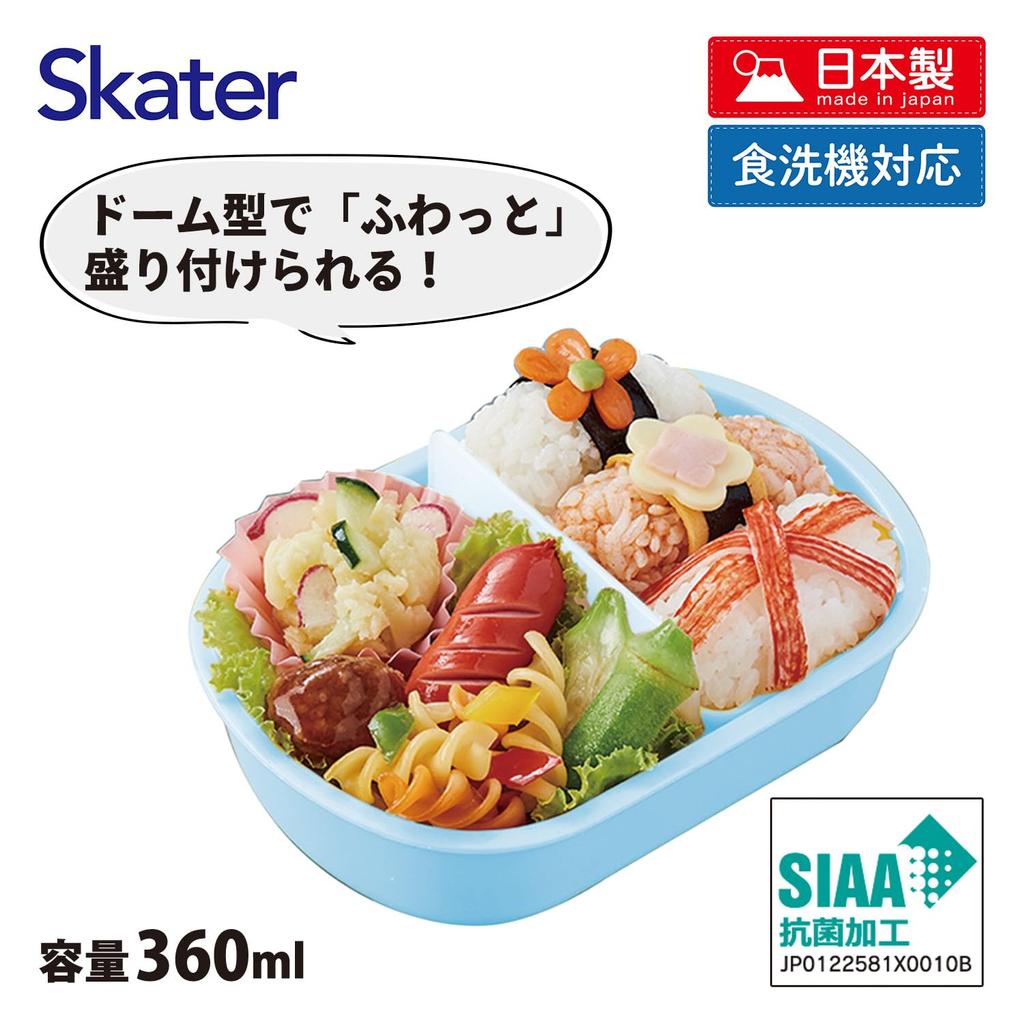 Skater Bento with a Fluffy Made in Single Dishwasher and Microwave Sanrio Cinnamoroll Big Children's Box, 360ml, Lid, Japan, Tier, Safe, Ribbon,