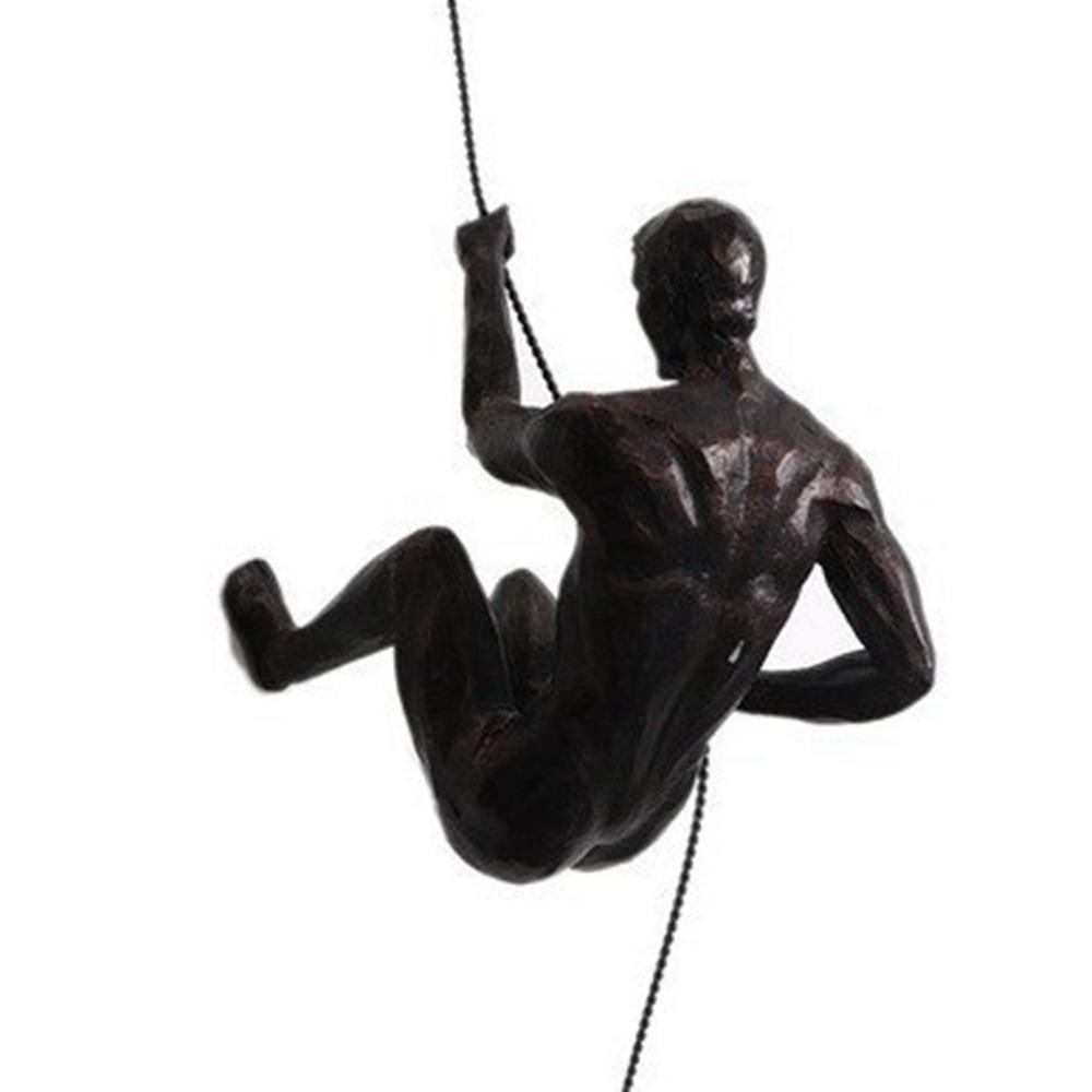 European Style Rock Climbe Statue Unique Abstract Character Pendant Living Room