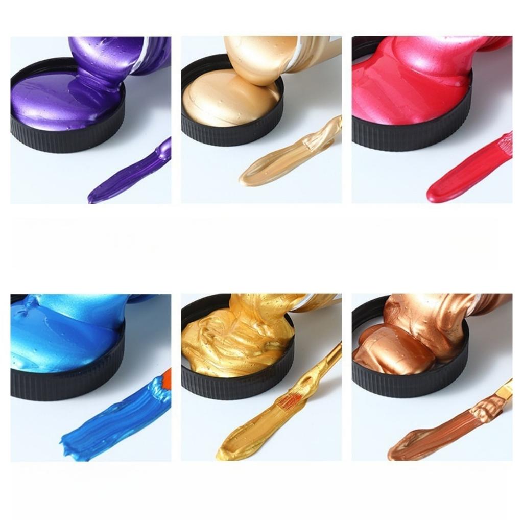 Набор матовой акриловой краски 100 мл Премиальные цвета Формула без растрескивания для росписи камней Ткань Холст Деревянные поделки Водостойкое искусство Суп