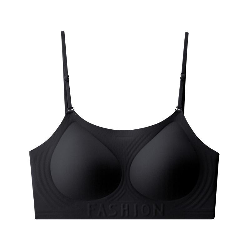 Liquid foundation invisible thin seamless steel rim underwear women's small breasts show large comfort invisible beautiful back sling bra cover