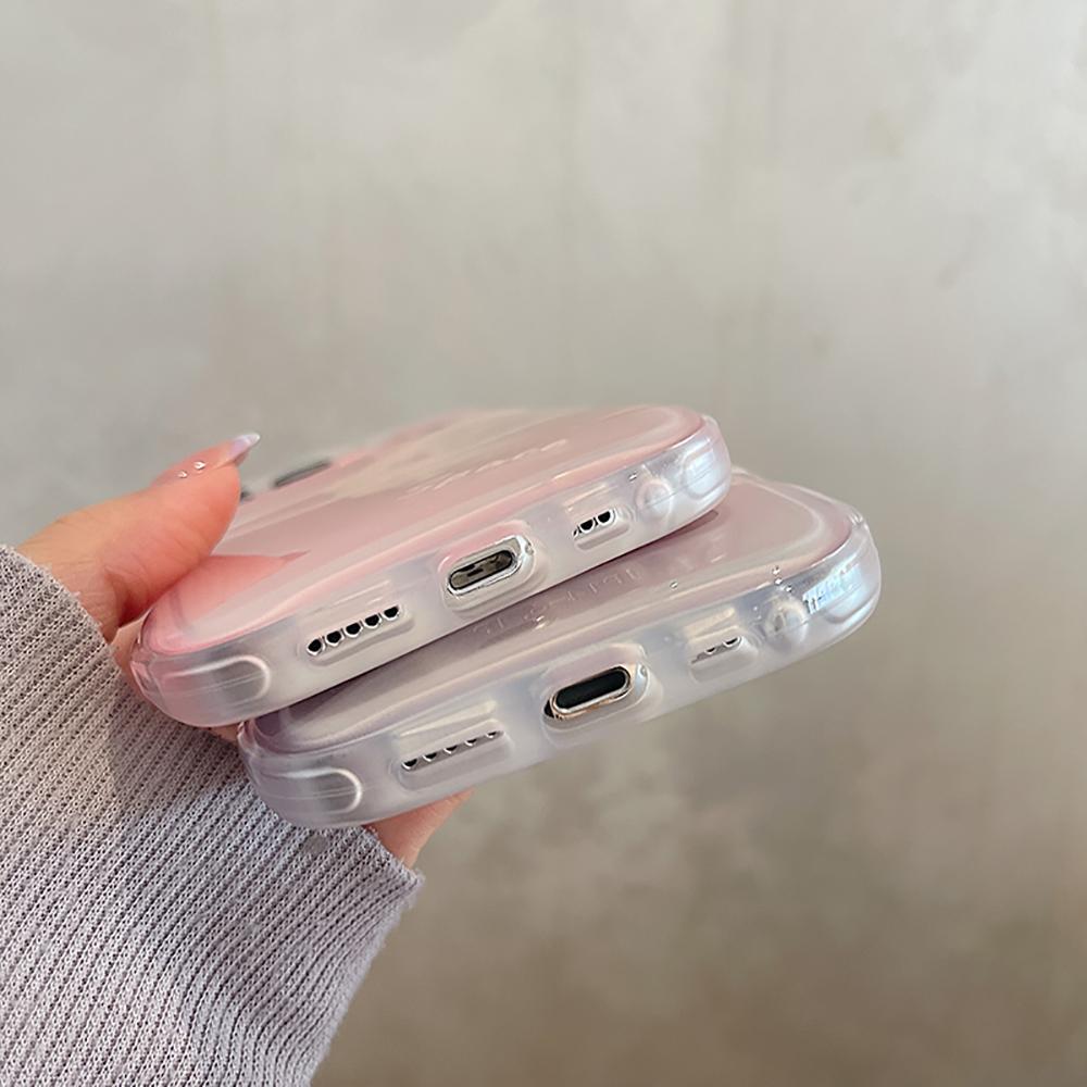 Прозрачный противоударный бампер с милым медведем из мультфильма «Космос», чехол для телефона Iphone 14 13 12 11 Pro Max, мягкая силиконовая прозрачная задняя крышка