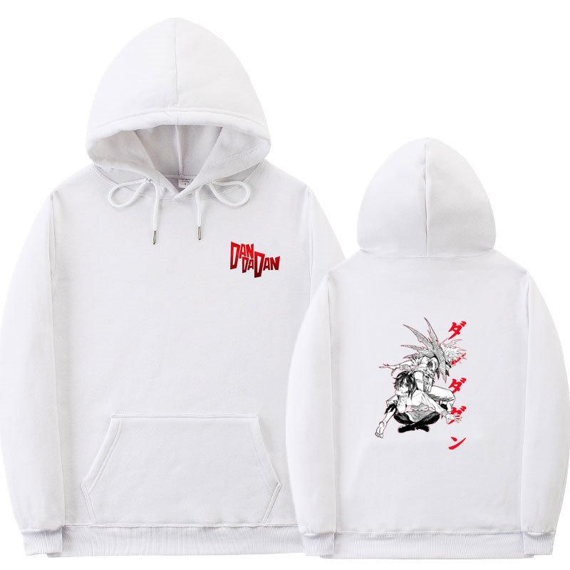 Аниме Дандадан Мужские Модные Худи Мужские Женские Толстовки с Капюшоном Хип-Хоп Повседневные Пуловеры Осень Мальчики Девочки Уличная Одежда Худи