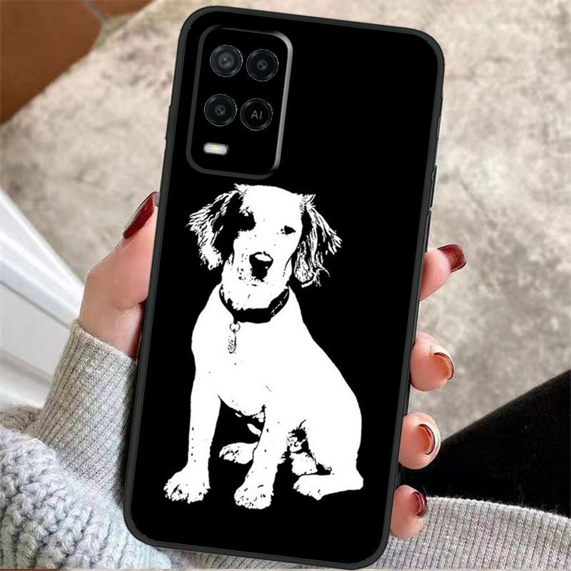 Cartoon Cocker Spaniel Case For Oppo A57 A17 A77 A40 A78 A54 A74 A94 A76 A16 A96 A18 A60 A80 A38 A58 A98 A15 A5 Pro