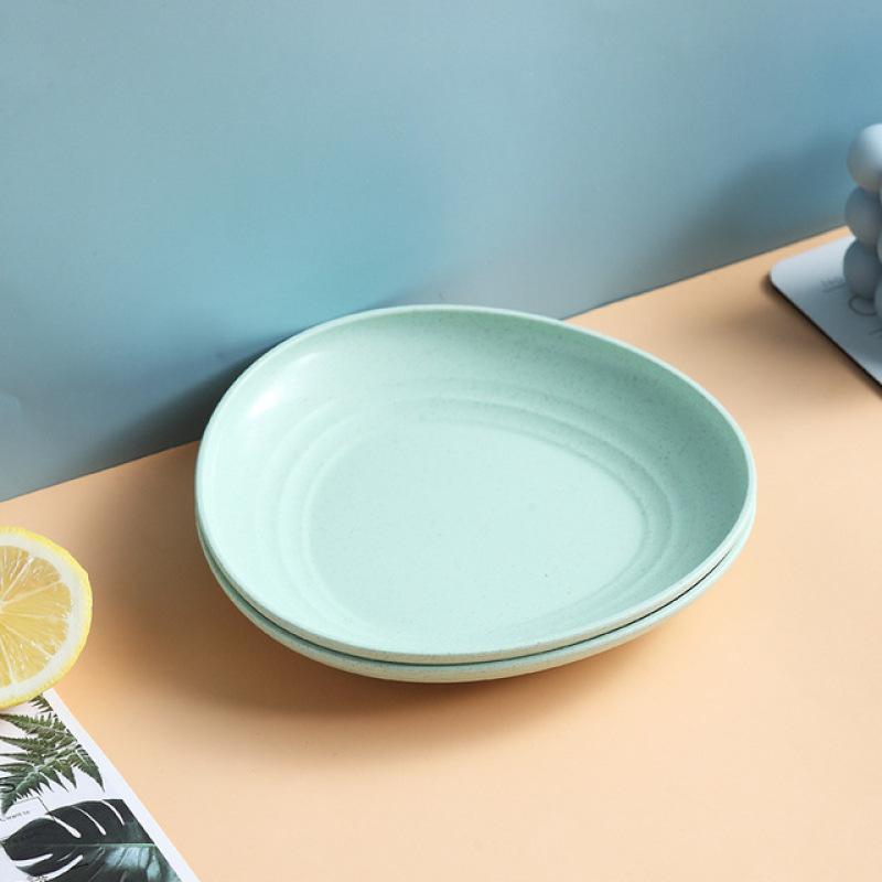 5 шт./компл., посуда из пшеничной соломы, блюдо с костями, домашнее блюдо с костями, стол, тарелка для сортировки мусора, блюдо для закусок с фруктами, блюдо для торта, десертная тарелка