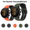 24mm Soft Silicone Watch Band for Suunto 9/7/D5/Spartan Sport/Wrist HR Sport Breathable Strap Watchband Bracelet For Suunto Baro
