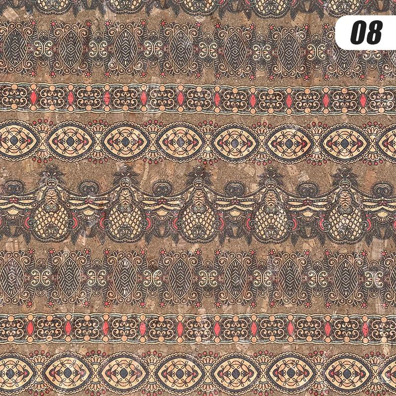 100X135См Принт на пробке Натуральная кожа из пробки Ткань для шитья своими руками Цвет дуба Ткань для дома Диван Автомобиль Сумка Декор Материал с текстурой дерева Ремесло