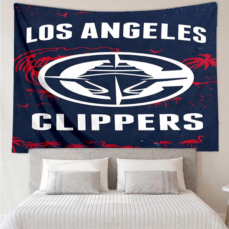 Los Angeles Clippers logo Tapestry for Bedroom Aesthetic Classroom Tapestries Wall Hanging for Living Room Dorm Office,Ideal Creative Gift
