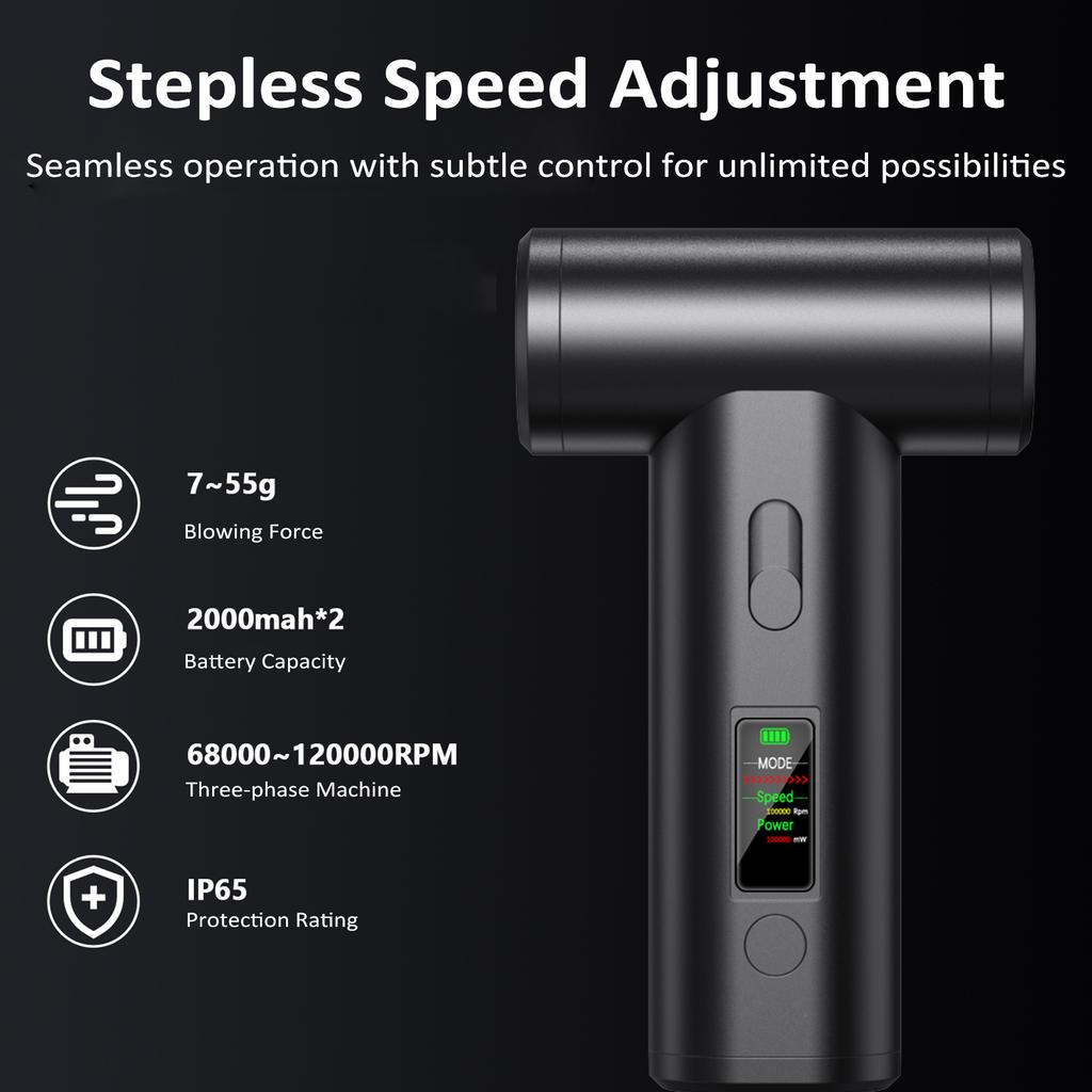 Пылесос со сжатым воздухом, 4000 мАч, беспроводной, перезаряжаемый, с пылесборником, портативный электрический