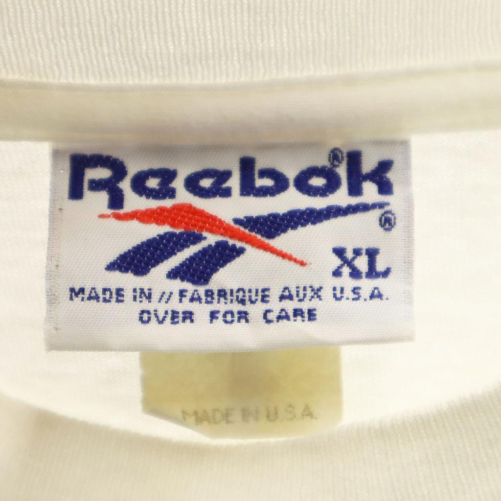 Reebok 90-е Made in USA Старая футболка с коротким рукавом колледжа DUKE XL белая Мужская Б/У