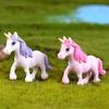 Miniatures Figurines Unicorn Garden Diy Ornaments Decor Micro Dollhome Landscape