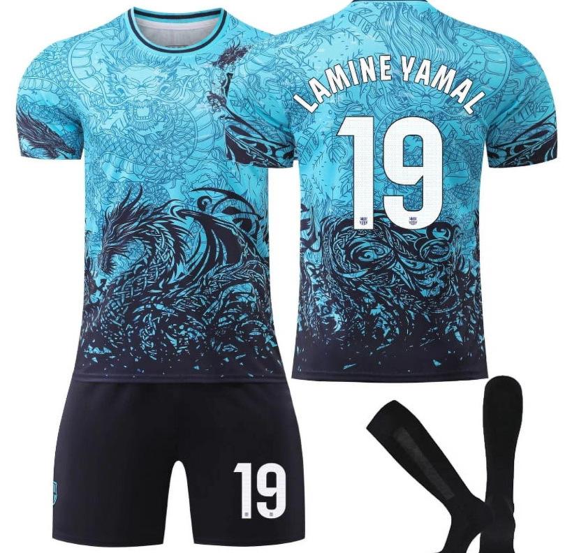 - Новый набор спортивной одежды для футбола Ronaldo 1 Messi, футболка Haaland Mbappe