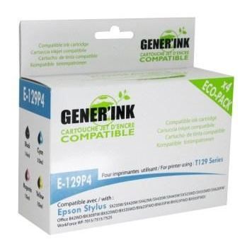 Compatible - Pack de 4 cartouches d'encre - EPSON T1295