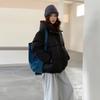 Fake two pieces of fluffy splicing bread clothes cotton-padded clothes for  winter new loose thickened warm cotton clothes