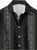 Men's Guayabera Shirt Mexican Style 3D Digital Printed Summer Casual Shirt for Men Breathable Lightweight Short Sleeve Button Shirts