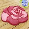 3D Embroidery Carpet Needlework DIY Craft Fuzzy Rug Unfinished Crochet Cushion