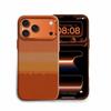 Яркий Оранжевый Принт Магнитный Чехол для Телефона для IPhone 17 Pro Max Углеродный Цвет Жесткая Задняя Крышка из ПК Защитный Чехол с Металлической Рамкой для Камеры