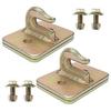 2 Pack 516 Tractor Bucket Grab Hook  Grade 70 Forged Steel Bolt On Grab Hooks With Backer Plate For Tractor Bucket Rv Utv Truck