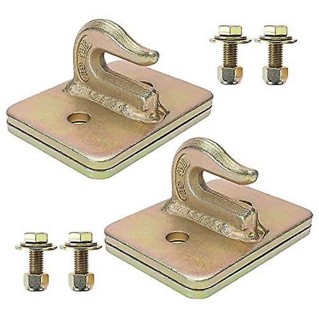 2 Pack 516 Tractor Bucket Grab Hook Grade 70 Forged Steel Bolt On Grab Hooks With Backer Plate For Tractor Bucket Rv Utv Truck