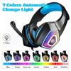 V1 Wired Gaming Headset with Microphone RGB Light Head-mounted Earphones 3.5mm Audio Jack