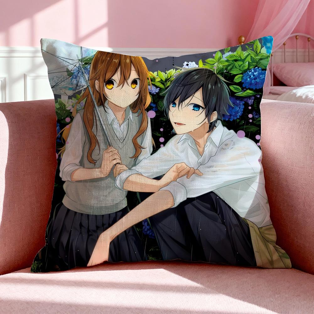 Аниме H-Horimiya Наволочка Дышащая Льняная Наволочка Летняя Без Запаха Экологически Чистая Невидимая Молния Стирка