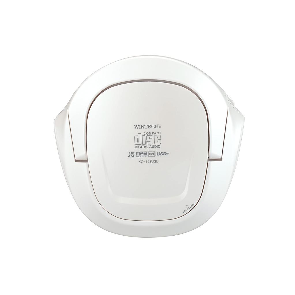 WINTECH Tuner Equipped Radio with Remote Control CD Player Portable Radio CD Player Stereo Speaker CD SD MP3 USB AUX AC Power Supply Battery Powered