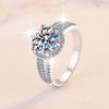 Кольцо с муассанитом цвета D 3 карата, серебро 925 пробы, женское кольцо, обручальное кольцо, обручальное кольцо, подарок для подруги