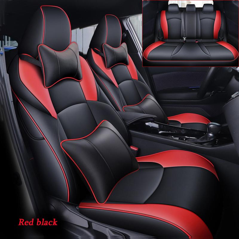 Car Styling Seat Cover For Toyota CHR 2018 2019 2020 2025 2025 2025 2025 Protecting Seat Cushion Leather Accessories -Full sets