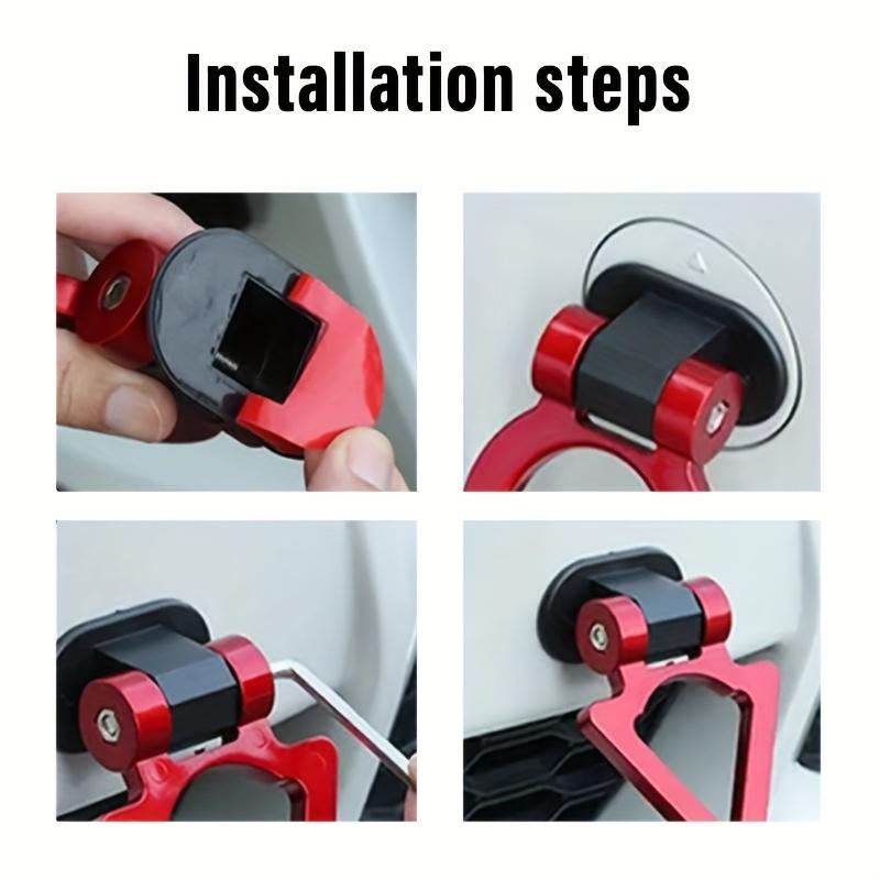 Автомобильный Стайлинг Крюки для Прицепа Наклейка Украшение Авто Задний Передний Прицеп Новый Моделирование Гоночное Кольцо Транспортное Сцепное Устройство Крюк