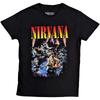 Официально лицензированная мужская черная футболка Nirvana Unplugged 100% хлопок Мужские футболки Топ Футболка Курта Кобейна