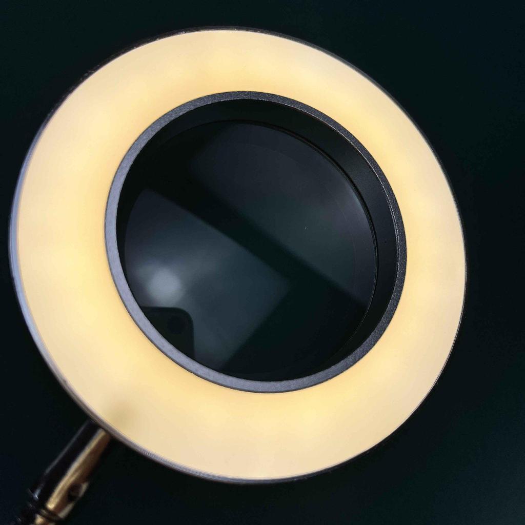 4-Inch Ring Beauty Magnifying Mirror with Clip Light for Makeup, Eyebrow Tattoo, and Fill Light.