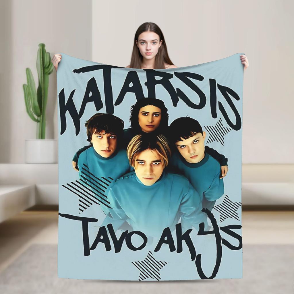Katarsis Tavo Akys Eurovisions 2025 Warm Soft Blankets Bedding Throws Novelty Couch Chair Flannel Bedspread Sofa Bed Cover