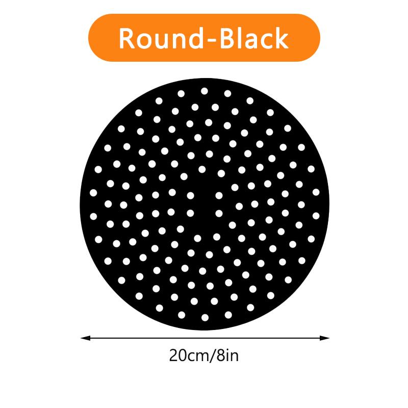 Многоразовый силиконовый коврик для фритюрницы, антипригарная подкладка для пароварки, внутренний коврик для выпечки, кухонные принадлежности, круглый квадратный