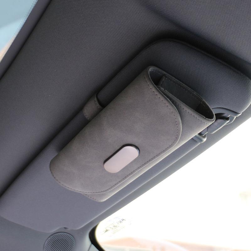 Car Glasses Case Sunglasses Storage Box For BMW 1 3 5 7 Series F30 G20 X1 F48 X3 G01 X5 F34 320 328 F07 F10 Sun Visor Organizer