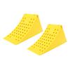 2Pcs Wheel Chock Anti Slip Weather Resistant Rear Handle Enhanced Safety Wheel Chock Stopper for RV