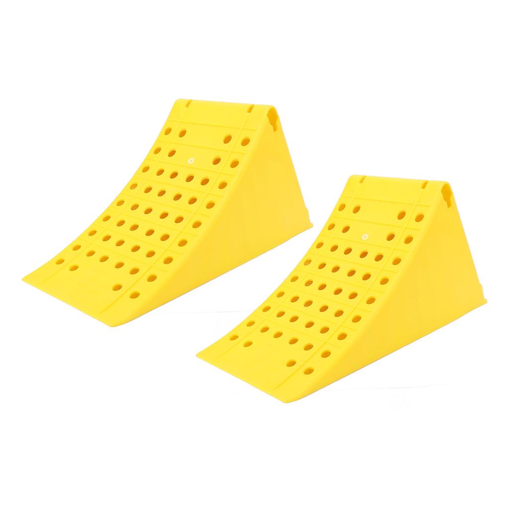 2 шт. Противооткатные упоры для колес, противоскользящие, погодостойкие, с усиленной задней ручкой, для автодома, трейлера