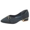 Fashion Comfortable Low Heel Ladies Work Shoes 2024 Summer Fashion Pointed Toe Women's Pumps Simple and Versatile Shallow Mouth Shoes