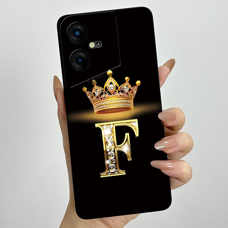 Чехол для Tecno Pova Neo 3 LH6n Бампер с буквой B из силикона Мягкие чехлы для телефона Tecno Pova Neo3 Защита камеры Задняя крышка