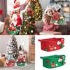 Корзина для хранения мелких предметов в рождественском стиле. Подарочный держатель. Органайзер большой вместимости для дома и офиса.