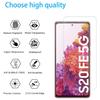 2.5D 9H Защитное стекло с изогнутыми краями для Samsung Galaxy S20 FE/S20 Fan Edition/S20 Lite с пленкой для объектива камеры
